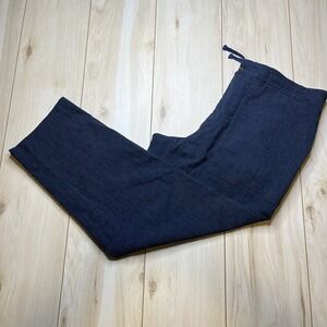 OOBE BRAND Drawstring Seersucker Textured Pants Classic Fit Navy Mens Sz 40Wx30L